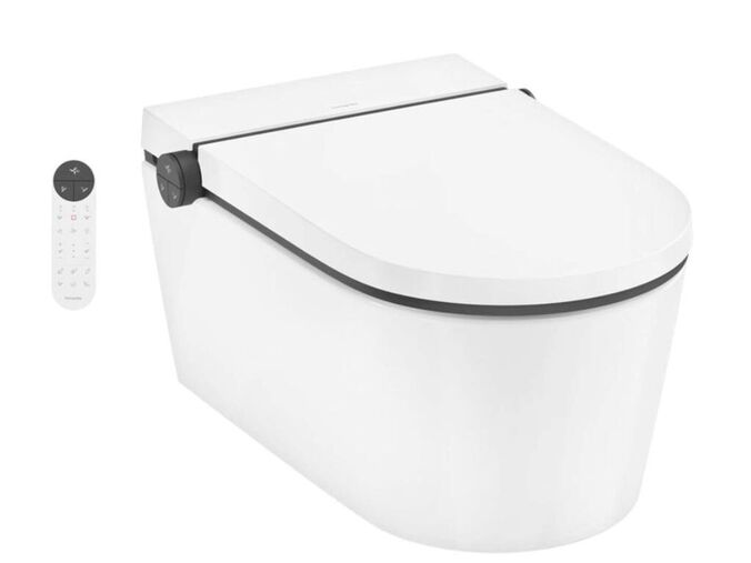 Hansgrohe LavaPura Element S Elektronický bidet s keramikou, SoftClose, AquaHelix Flush, HygieneEffect, SmartClean, bílá
