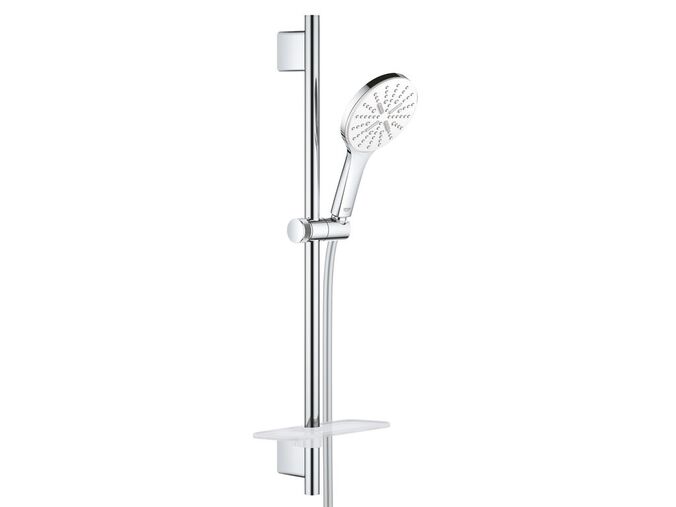 Grohe Rainshower SmartActive Sada sprchové hlavice 130 9,5 l/min, 3 proudy, tyče 600 mm a hadice, měsíční bílá