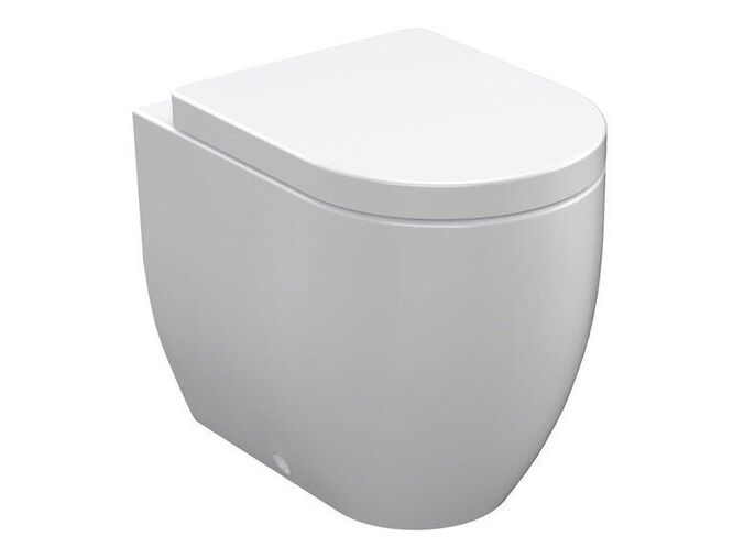 Kerasan FLO WC mísa stojící, 36x51,5cm, spodní/zadní odpad, bílá