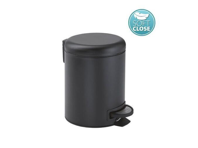Gedy POTTY odpadkový koš 3l, Soft Close, černá mat