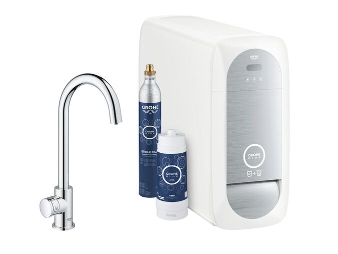 Grohe Blue Home Dřezový ventil Mono Connected, s chladícím zařízením a filtrací, chrom