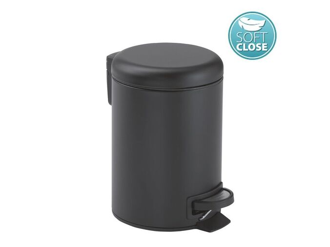 Gedy POTTY odpadkový koš 5l, Soft Close, černá mat