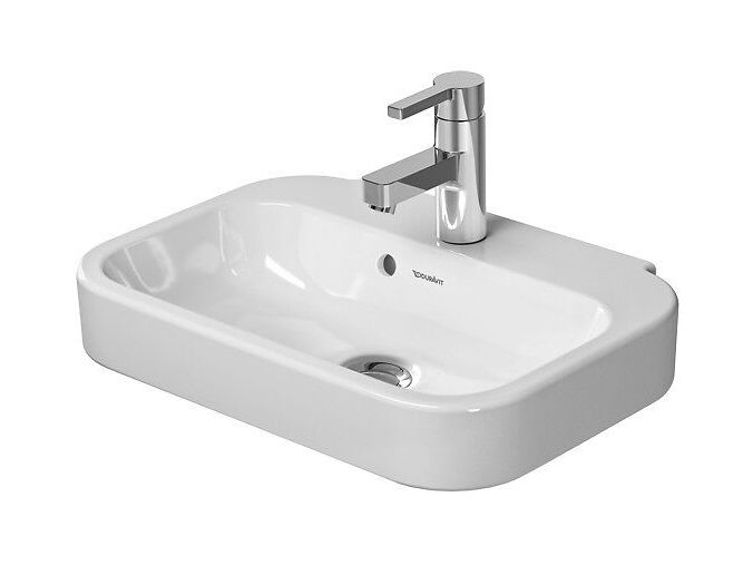 Duravit Happy D.2 umývátko 50x36 cm, přepad, otvor pro baterii, bílá