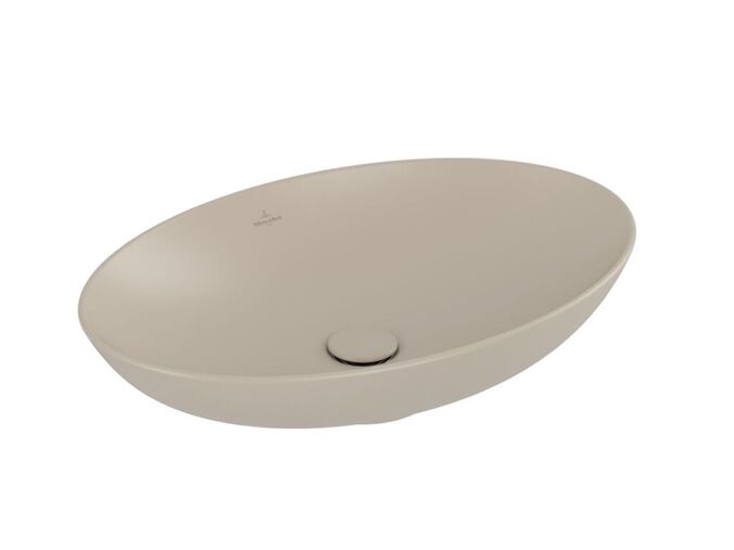 Villeroy & Boch Loop&Friends Umyvadlo na desku, 620x420 mm, s přepadem, CeramicPlus, Almond
