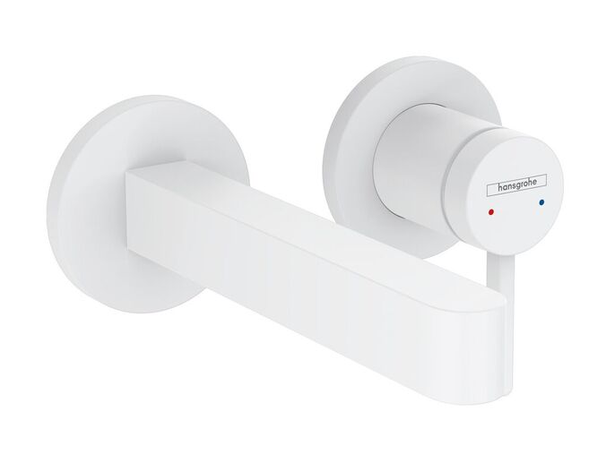 Hansgrohe Finoris Umyvadlová baterie pod omítku, 2-otvorová instalace, EcoSmart, matná bílá
