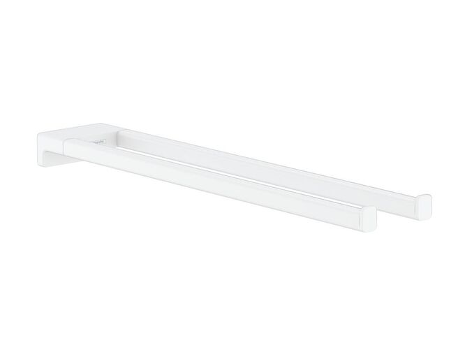 Hansgrohe AddStoris Držák ručníků dvojitý, délka 450 mm, matná bílá