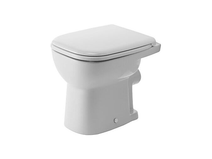 Duravit D-Code stojící WC, ploché splachování, zadní odpad, bílá