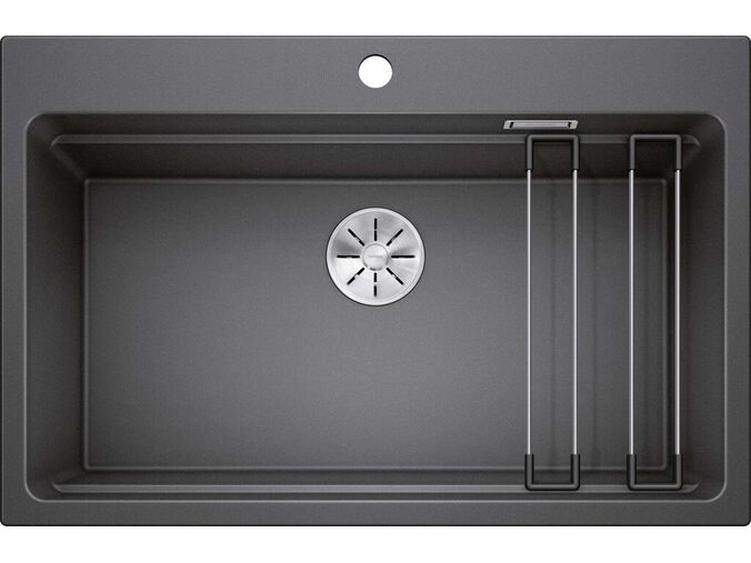 Blanco Etagon 8 Silgranitový dřez, 78x51 cm, s pojezdy, InFino, antracit