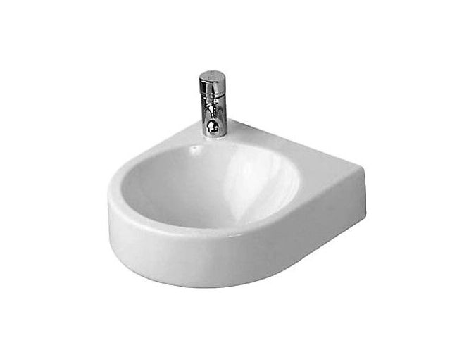 Duravit Architec umývátko 36x38 cm, bez přepadu, bez otvoru pro baterii, bílá
