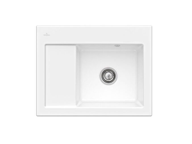 Villeroy & Boch Subway 45 Keramický dřez 65x51 cm, CeramicPlus, Stone White