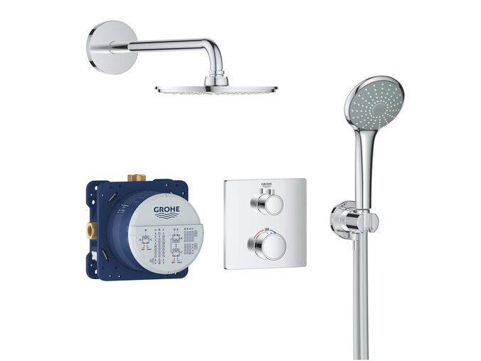 Grohe Grohtherm Sprchový set Rainshower Cosmopolitan 210 s termostatem pod omítku, chrom