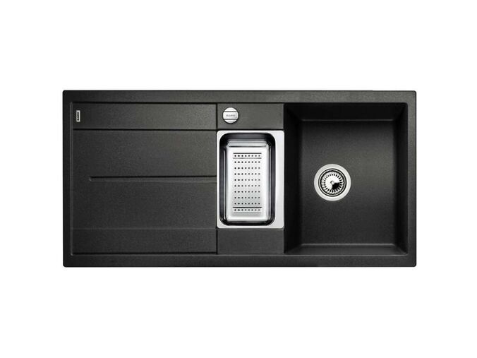 Blanco Metra 6 Silgranitový dřez, 100x50 cm, s ovládáním odtoku, antracit