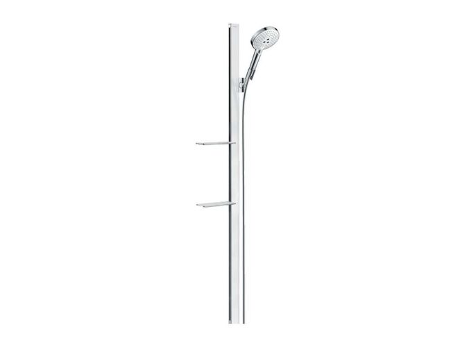 Hansgrohe Raindance Sprchová souprava Select S 120, 3 proudy, sprchová tyč 1,50 m, bílá/chrom