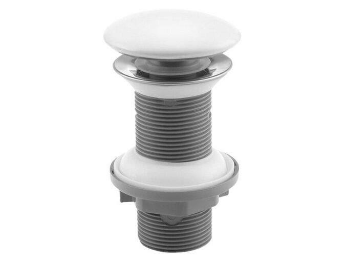 Isvea Umyvadlová výpust 5/4“, click-clack, keramická zátka, 20-70mm, bílá