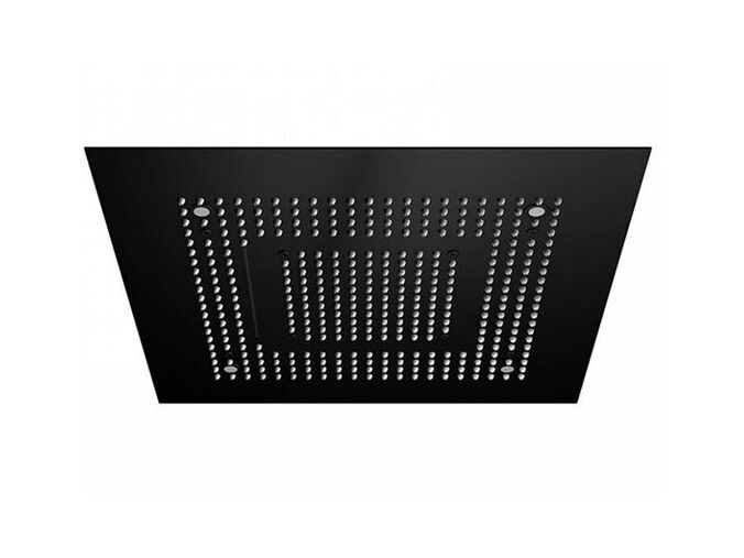 Steinberg Serie 390 hlavová sprcha, 600x600 mm, 3 proudy, led osvětlení, matná černá