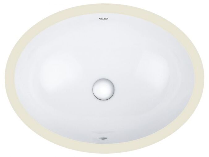 Grohe Bau Ceramic Umyvadlo zápustné 56x42 cm, s přepadem, alpská bílá
