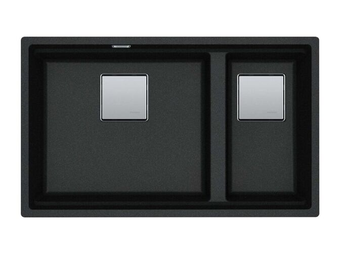 Franke Kubus 2 Fragranitový dřez KNG 120/2, 76x46 cm, Onyx