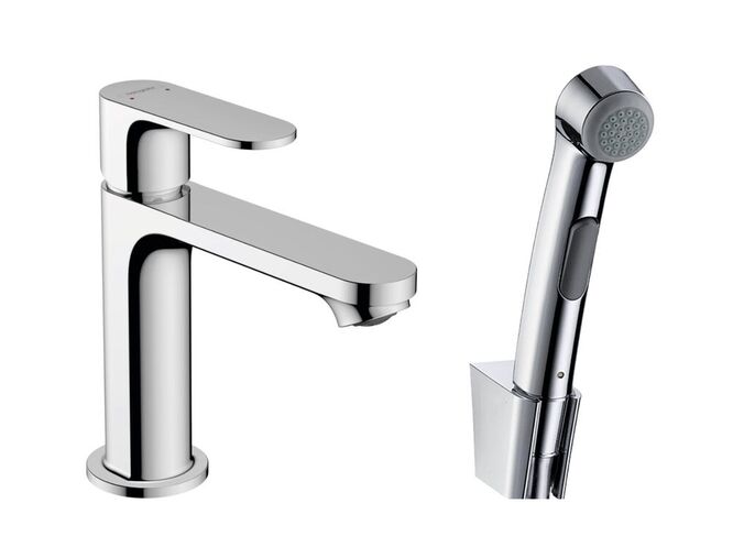 Hansgrohe Rebris S Umyvadlová baterie s bidetovou sprškou, chrom
