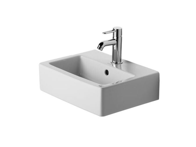 Duravit Vero umývátko 45x35 cm, přepad, otvor pro baterii, bílá