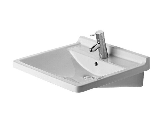 Duravit Starck3 umyvadlo 60x54,5cm, otvor pro baterii, bílá