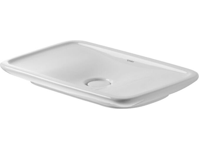 Duravit Puravida umyvadlová mísa bez přepadu, 69,5x41,5 cm, bílá
