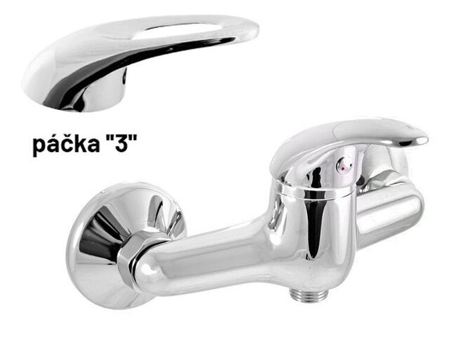 Slezák-RAV CZ Sázava baterie sprchová, rozteč 100 mm, chrom