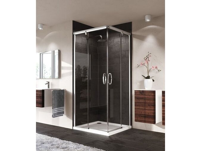 Hüppe Aura elegance čtvercový sprchový kout, 90x90x190cm