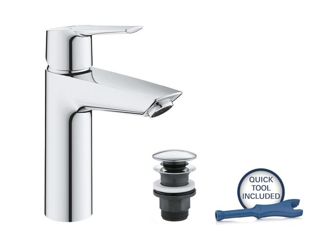 Grohe QuickFix Start Umyvadlová baterie s výpustí Push-Open, chrom