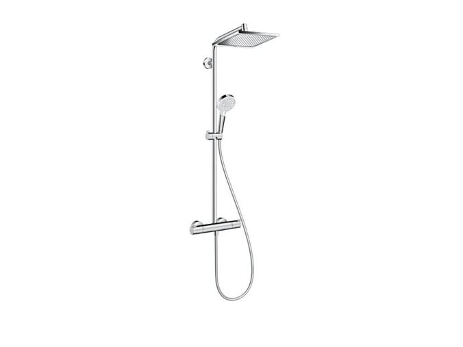 Hansgrohe Crometta Sprchový set E 240 Showerpipe s termostatem, EcoSmart 9 l/min, chrom