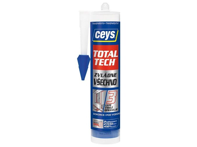 CEYS TOTAL TECH EXPRESS, lepidlo a tmel, 290ml, transparent
