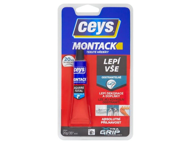 CEYS MONTACK LEPÍ VŠE ODSTRANITELNĚ, lepidlo, 20g