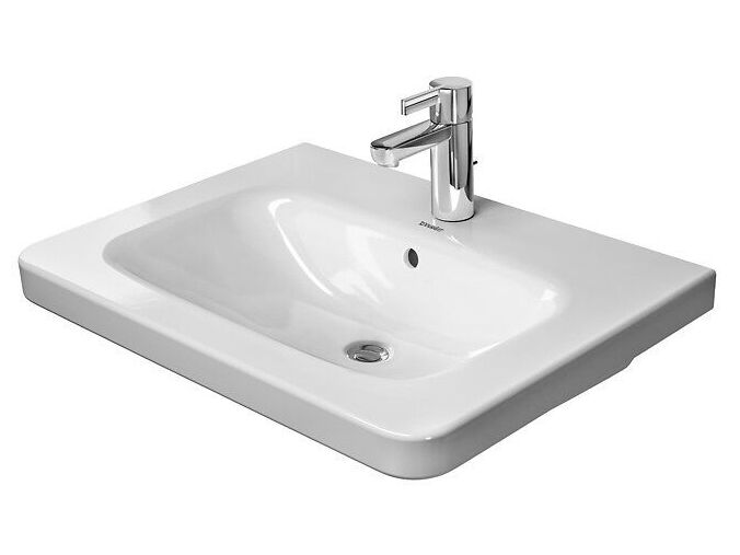 Duravit DuraStyle umyvadlo 65x48 cm, přepad, otvor pro baterii, WonderGliss, bílá