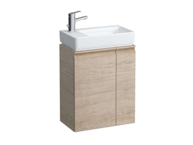 Laufen Pro S Umyvadlová skříňka s dvířky a boční policí vpravo, 47x28x61 cm, světlý dub