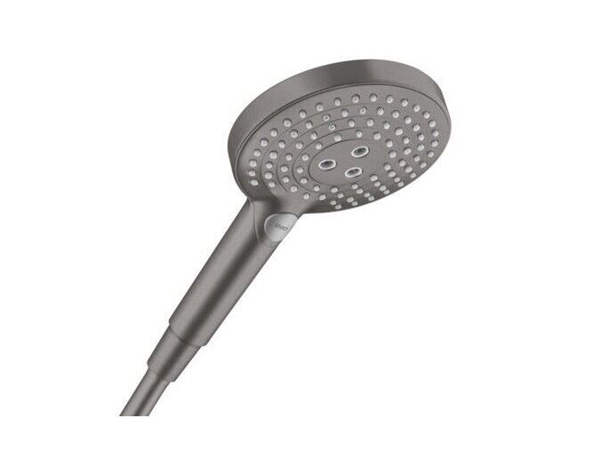 Hansgrohe Raindance S Sprchová hlavice 120, 3 proudy, EcoSmart, kartáčovaný černý chrom