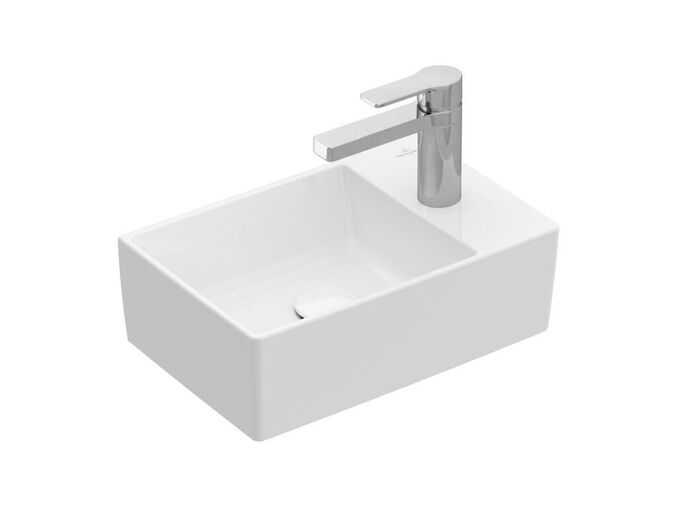 Villeroy & Boch Memento 2.0 Umývátko 400x260 mm, bez přepadu, 1 otvor pro baterii, CeramicPlus, alpská bílá