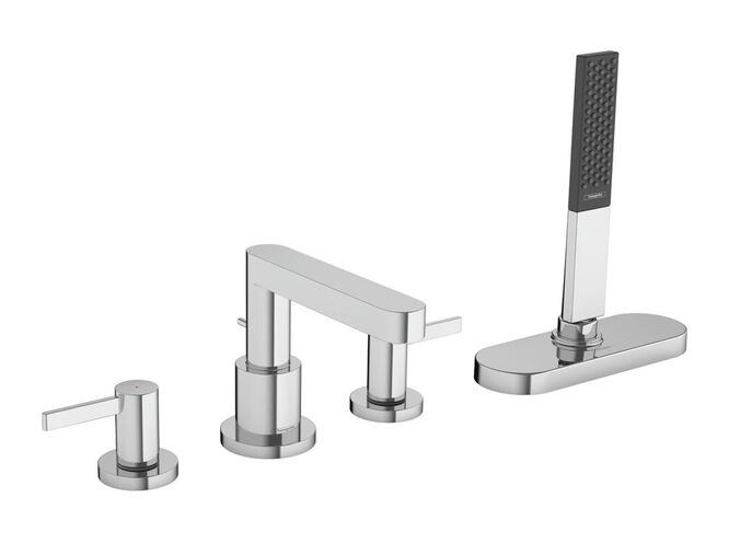Hansgrohe Finoris Baterie na okraj vany, 4-otvorová instalace, sBox, chrom