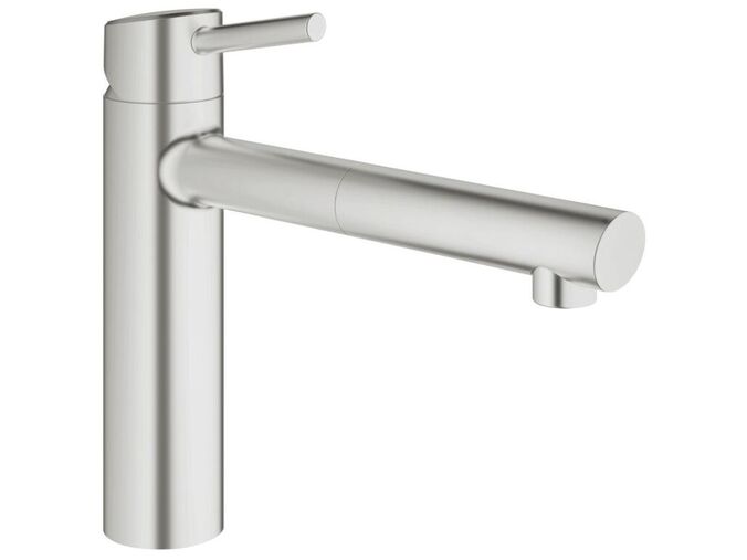 Grohe Concetto Páková dřezová baterie, supersteel
