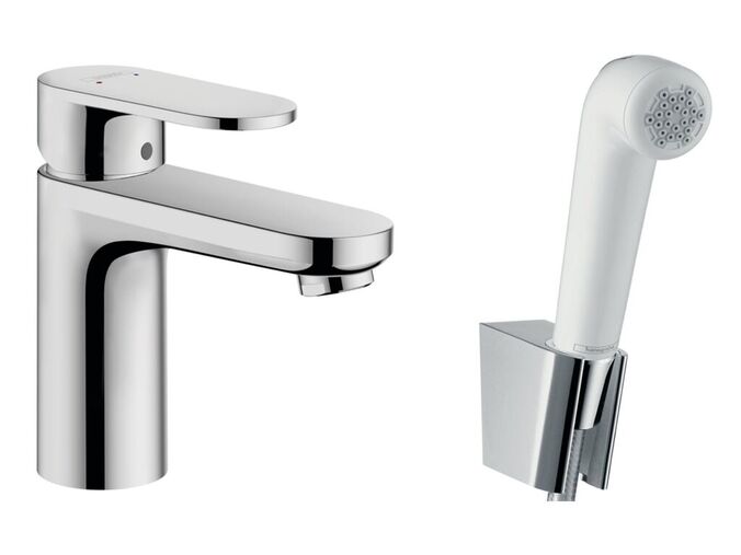 Hansgrohe Vernis Blend Umyvadlová baterie s ruční sprchou Bidette, chrom