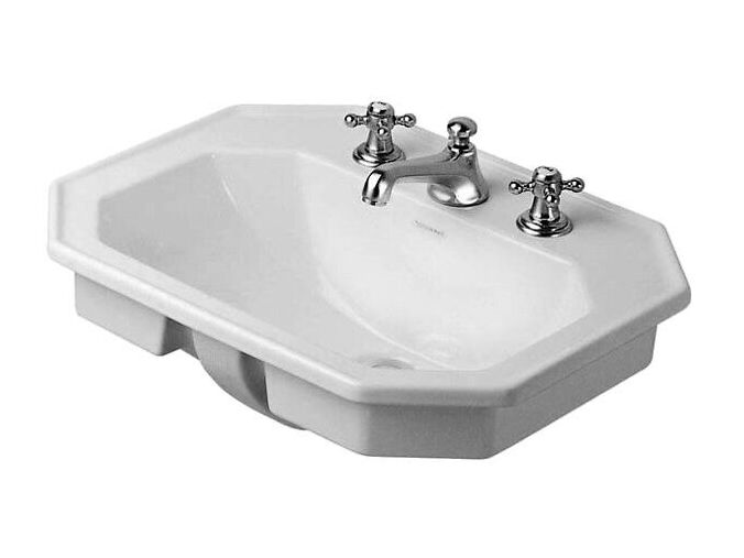Duravit 1930 umyvadlo nábytkové 58x47 cm, přepad, 1 otvor pro baterii, bílá
