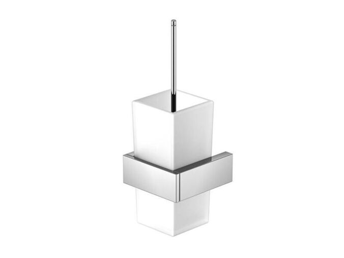 Steinberg Serie 460 WC štětka nástěnná s držákem, bílé sklo/chrom