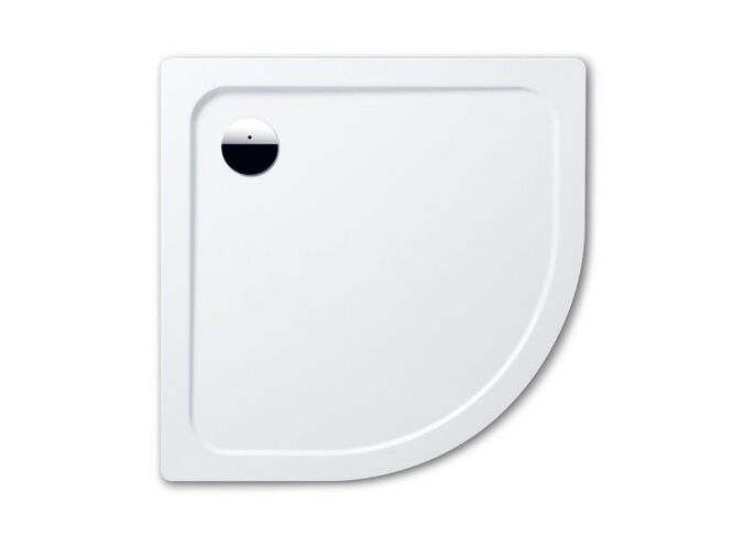 Kaldewei Ambiente Čtvrtkruhová sprchová vanička Arrondo 871-2, 900x900 mm, antislip, polystyrénový nosič, bílá