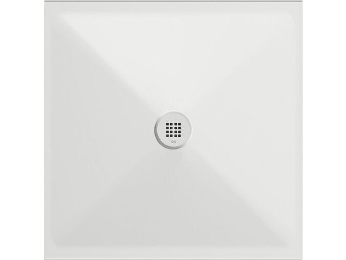 GSI Keramická sprchová vanička, čtverec 90x90x2cm, bílá mat