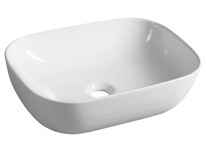 Aqualine Keramické umyvadlo na desku 46x34 cm, bílá
