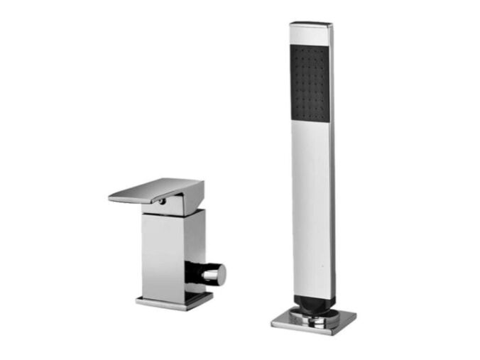 Paffoni Elle Baterie na okraj vany, 2-otvorová instalace, chrom