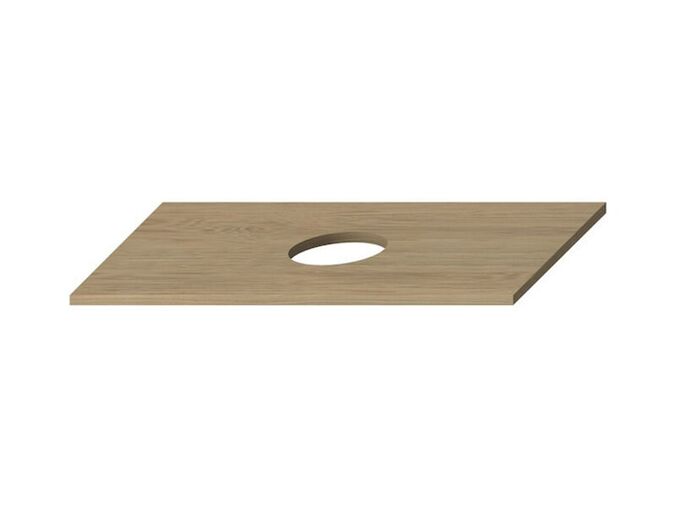 Jika Mio-N Vrchní deska skříňky pod umyvadlovou mísu 76,2x45x0,2 cm, s výřezem, jasan