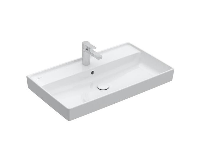 Villeroy & Boch Collaro Umyvadlo nábytkové 800x470 mm, s přepadem, otvor pro baterii, CeramicPlus, Stone White