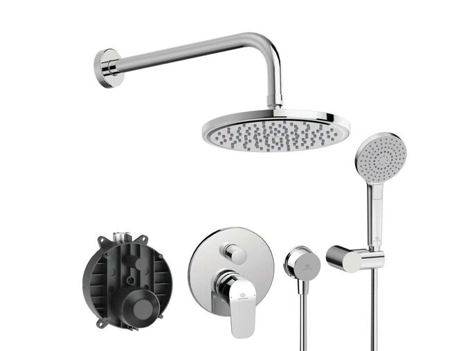 Ideal Standard CeraFlex Sprchový set s baterií pod omítku, s tělesem, 3 proudy, průměr 20 cm, chrom