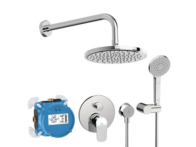 Ideal Standard CeraFlex Sprchový set s baterií pod omítku, s tělesem, 3 proudy, průměr 20 cm, chrom