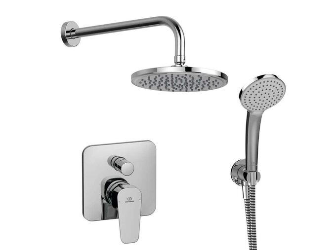 Ideal Standard Esla Sprchový set s baterií pod omítku, s tělesem, průměr 20 cm, chrom