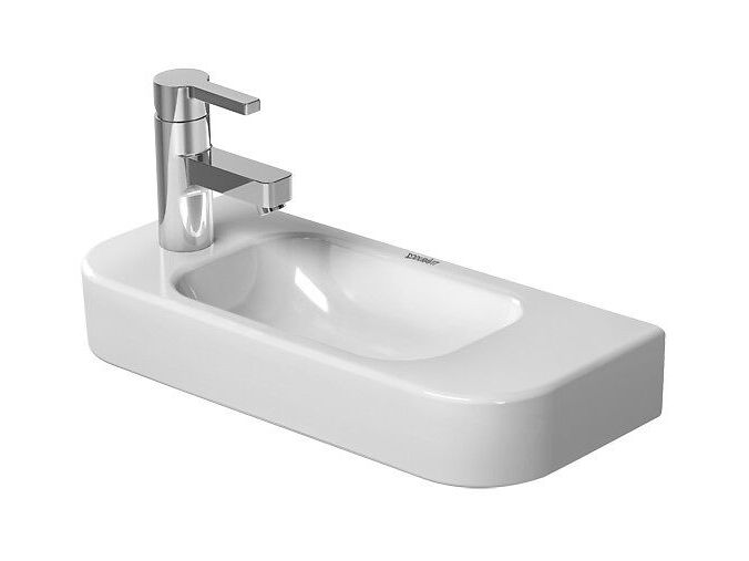 Duravit Happy D.2 umývátko 50x22 cm, bez přepadu, otvor pro baterii vlevo, bílá